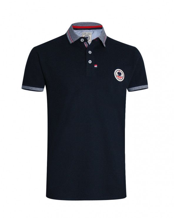Polo manches courtes PAILLE Otago rugby marine pour homme