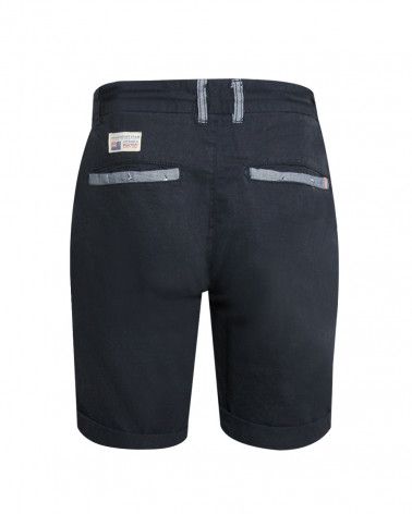 Dos du bermuda Fineberg Otago bleu marine pour homme