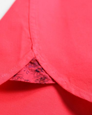 Détail produit de la chemise Buenos Aires Otago corail JJ pour homme