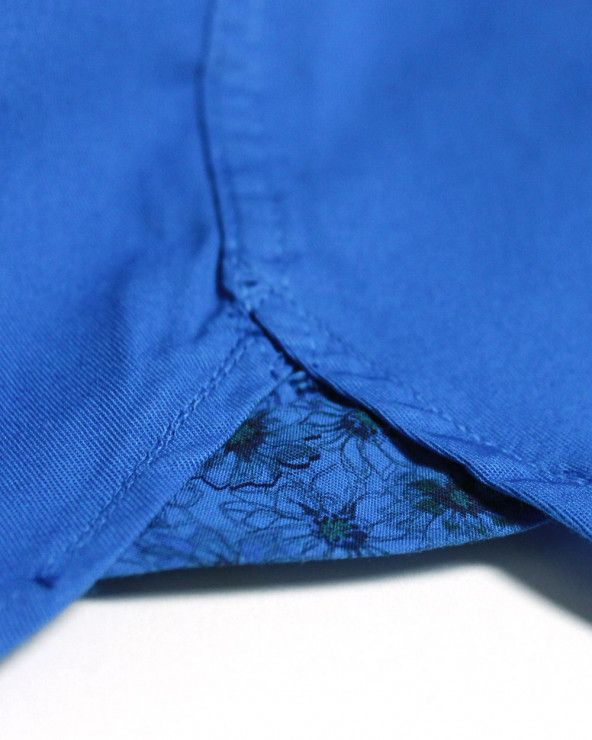 Détail produit de la chemise Buenos Aires Otago bleu royal homme