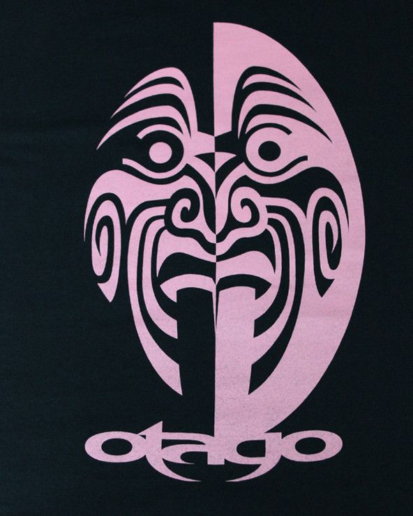 Dos sérigraphié du tee shirt Mask Otago bleu marine pour homme