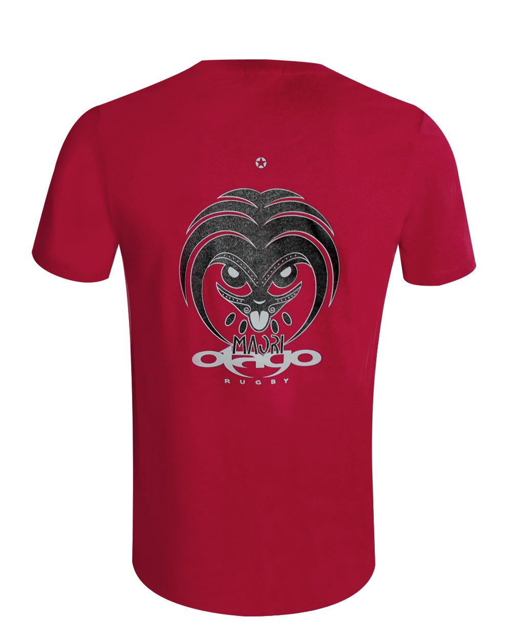 Tee shirt LANG Otago rugby hibiscus red pour homme