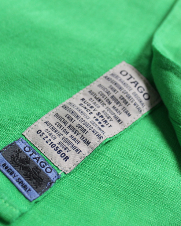 Détail produit de la chemise LIN BUENOS AIRES Otago vert bouteille pour Homme
