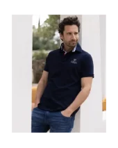 TIKBOSS POLO MC OTAGO BLEU MARINE