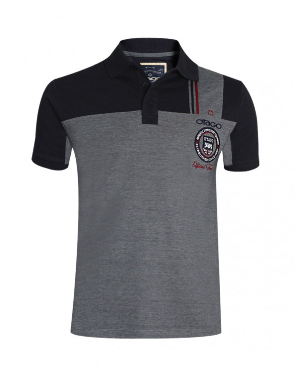 Polo Otabadge rayé marine Otago pour homme