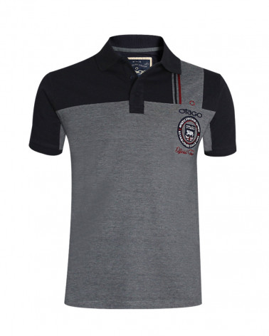 Polo Otabadge rayé marine Otago pour homme