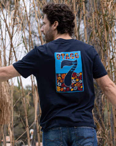 Tee shirt Flopasten Otago rugby marine pour homme