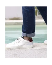BASKETS CUIR LENNY OTAGO BLANC/BLEU/ROUGE BASKETS CUIR LENNY OTAGO BLANC/BLEU/ROUGE