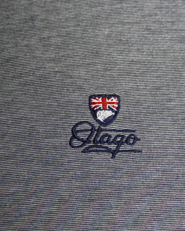 Broderie côté coeur du polo Filafil bleu marine pour homme