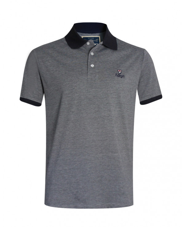 Polo manches courtes FILAFIL Otago rugby bleu marine rayé pour homme