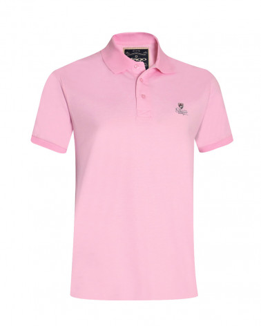 Polo manches courtes FILAFIL Otago rugby rose rayé pour homme