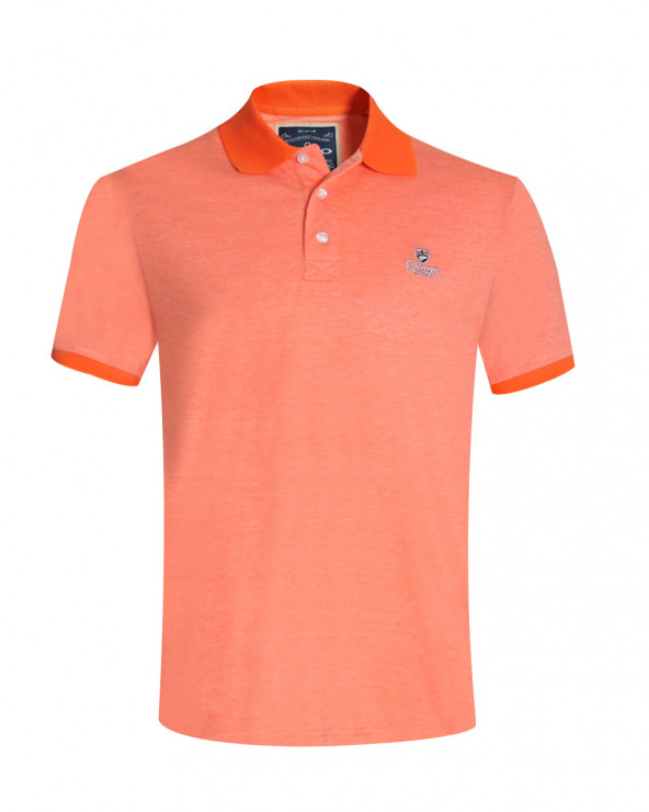 Polo manches courtes FILAFIL Otago rugby orange rayé pour homme