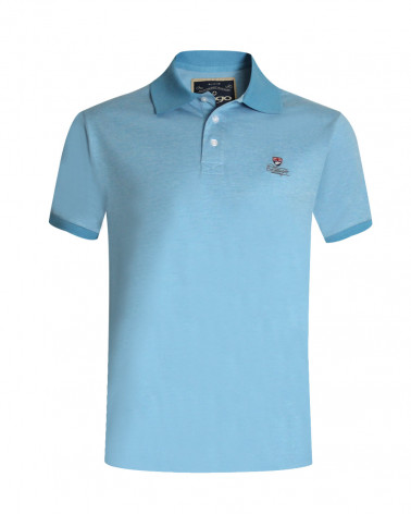 Polo manches courtes FILAFIL Otago rugby light denim rayé pour homme