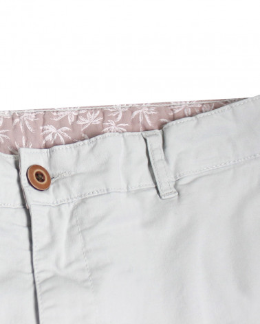 2 poches et fermeture avec braguette et bouton du pantalon Marco Otago gris clair pour homme