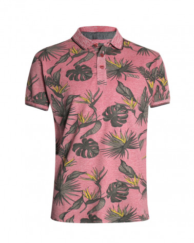 Polo PAWAI manches courtes Otago rugby rose Homme