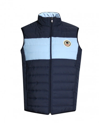 Doudoune sans manche NILSJET Otago Rugby Bleu marine et ciel pour Homme