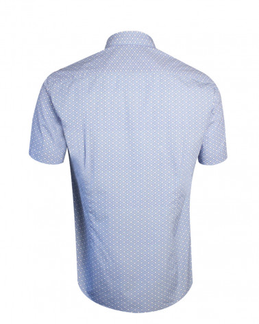 Dos de la chemise Laurens Otago bleu pour homme