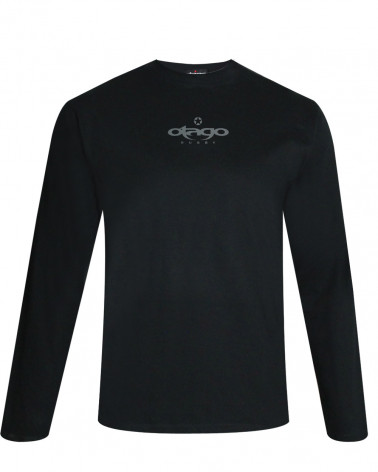 Tee-shirt Taranaki Otago rugby noir manches longues pour homme