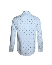 243 CHEMISE ML OTAGO RAYEE FLEUR BLEU CIEL 243 CHEMISE ML OTAGO RAYEE FLEUR BLEU CIEL