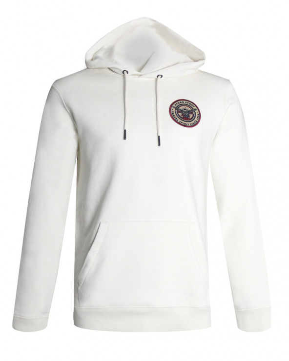 Sweat à capuche FIGHTER Otago rugby ivoire pour Homme