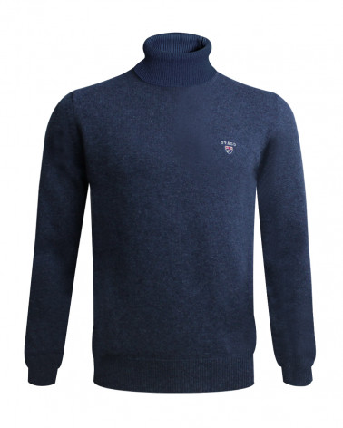 Pull Buenos Aires col roulé Otago bleu marine pour homme
