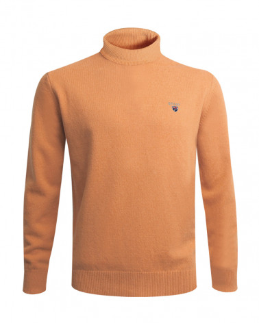 Pull Buenos Aires col roulé Otago pamplemousse pour homme