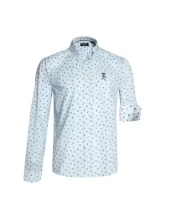 244 CHEMISE ML OTAGO RAYEE BLEU CIEL