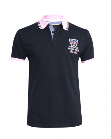 Polo Artax Otago rugby manches courtes marine homme