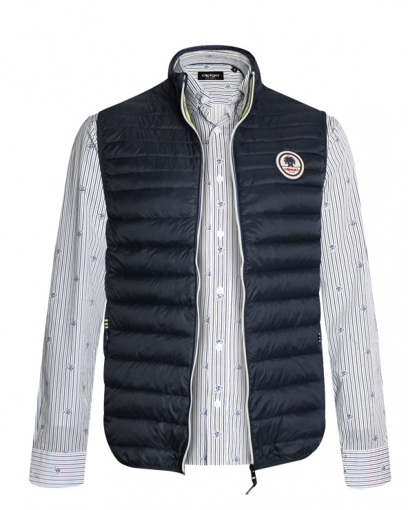 Doudoune sans manche LARK marine Otago rugby pour Homme