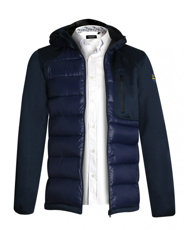 Parka zip capuche Limelight Otago rugby bleu marine pour Homme