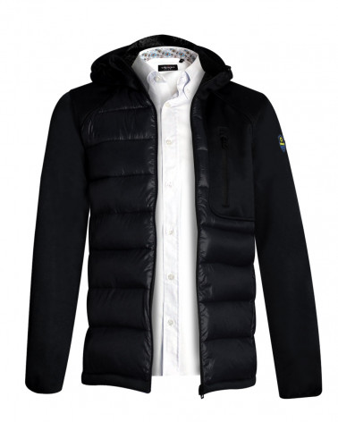 Parka zip capuche Limelight Otago rugby noire pour Homme