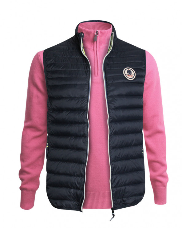 Doudoune sans manche LARK marine Otago rugby pour Homme