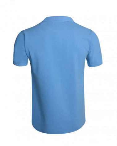 Dos du polo Abruzzo Otago ciel chiné pour homme