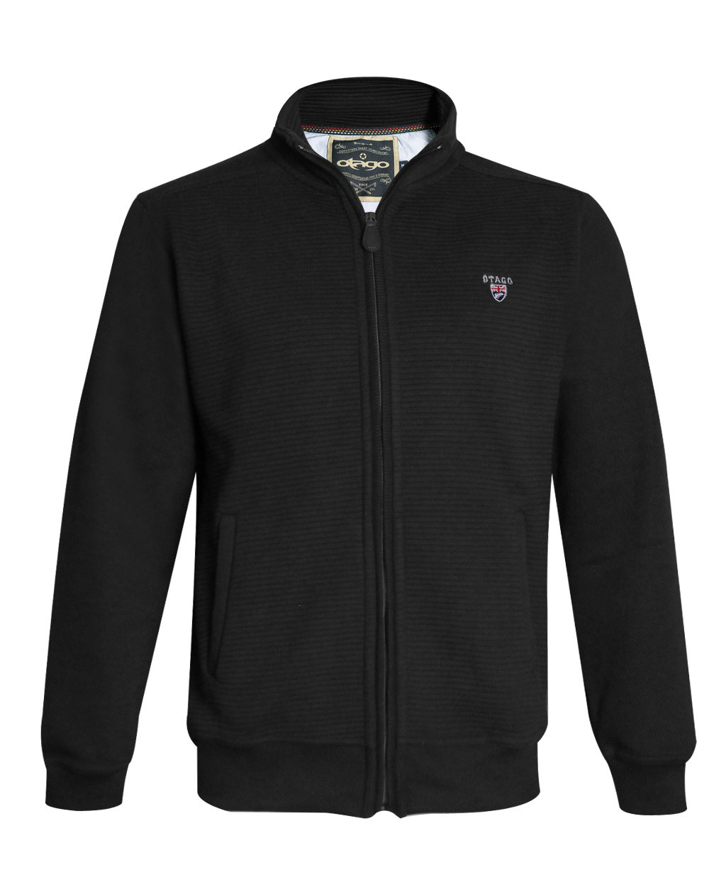 Sweat zip 23SW1 Otago rugby gris anthracite pour homme