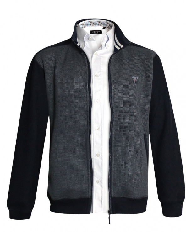 Sweat zip 23SW2 Otago rugby bleu marine pour homme