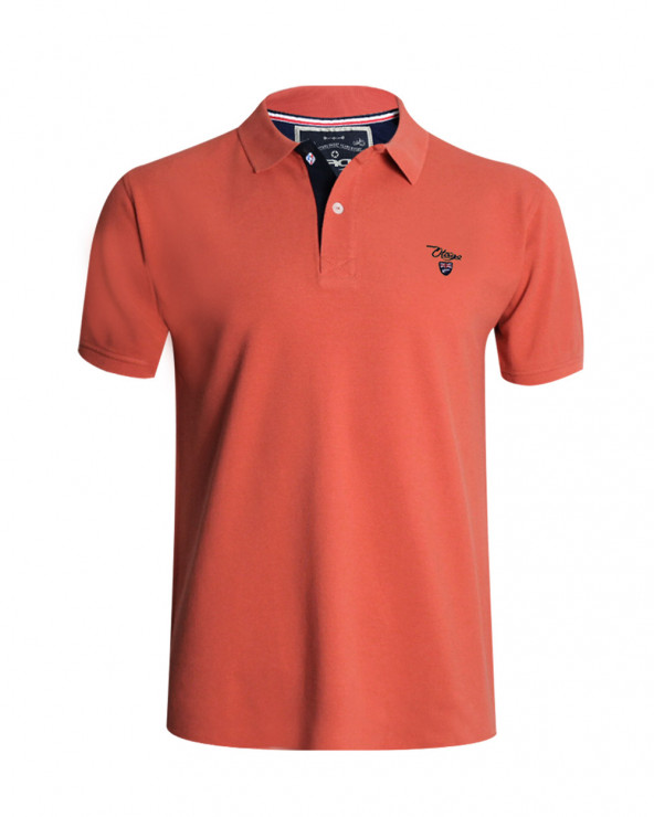 Polo Abruzzo manches courtes Otago rugby corail homme