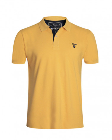 Polo Abruzzo manches courtes Otago rugby mimosa homme