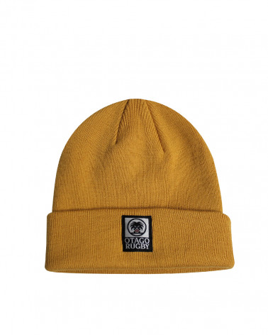 Bonnet Uni Otago rugby cumin yellow