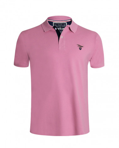 Polo Abruzzo manches courtes Otago rugby rose homme