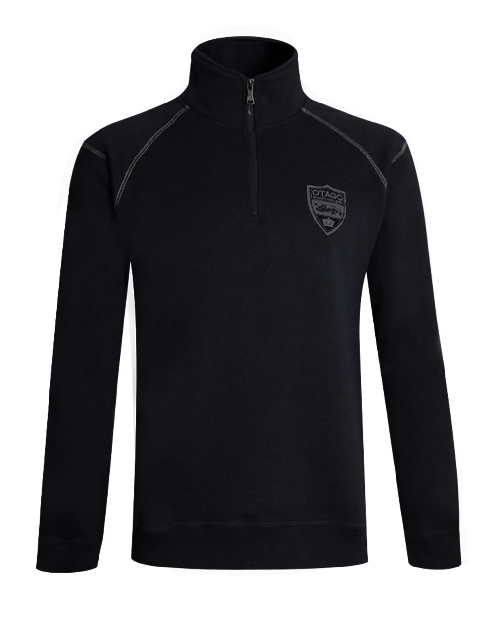 Sweat col zip Rumford Otago noir pour Homme