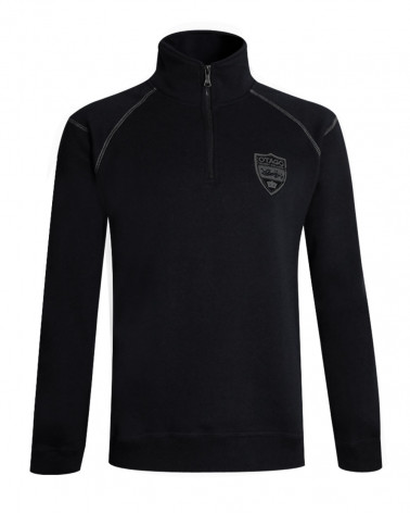 Sweat col zip Rumford Otago noir pour Homme