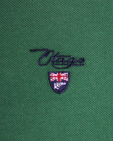 Broderie côté coeur du polo Abruzzo Otago vert pour homme