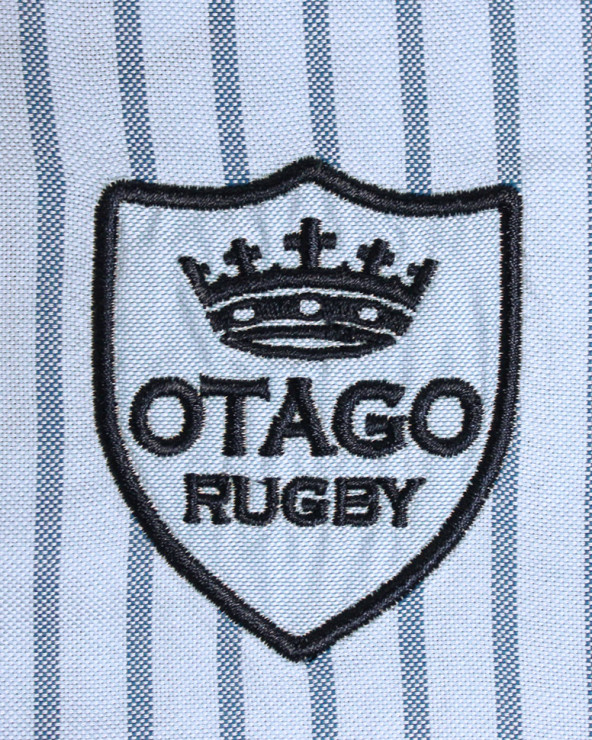 Ensemble brodé côté coeur de la chemise Label Oxford Otago bleu ciel pour homme
