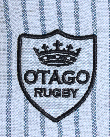 Ensemble brodé côté coeur de la chemise Label Oxford Otago bleu ciel pour homme