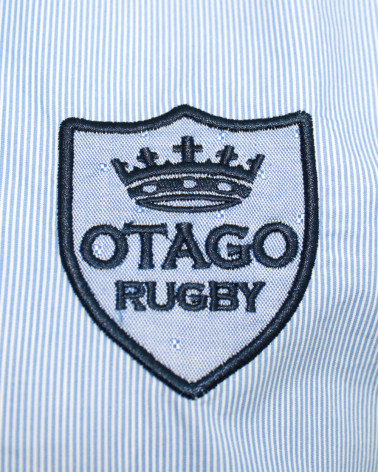 Ensemble brodé côté coeur de la chemise Label Otago bleu pour homme