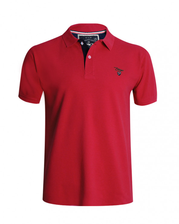 Polo Abruzzo manches courtes Otago rugby rouge pour homme