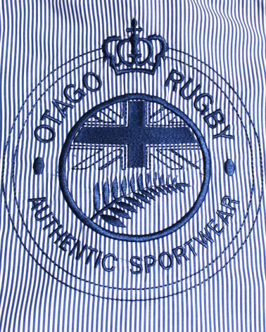 Broderie au dos de la chemise Kingdom rayée Otago bleu ciel pour homme