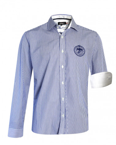 Chemise manches longues OTASPHERE Otago rugby oxford bleu ciel pour homme