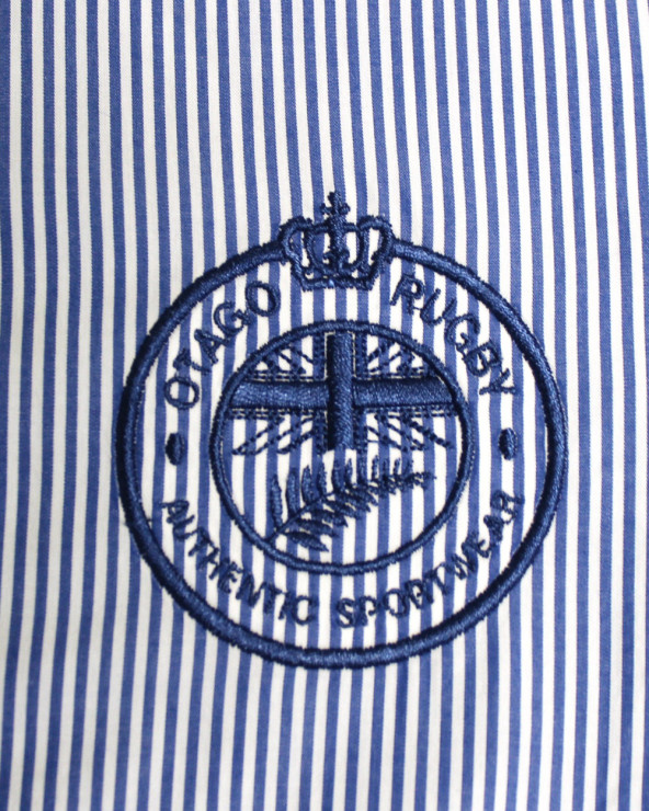 Broderie côté coeur de la chemise Kingdom Otago bleu ciel pour homme
