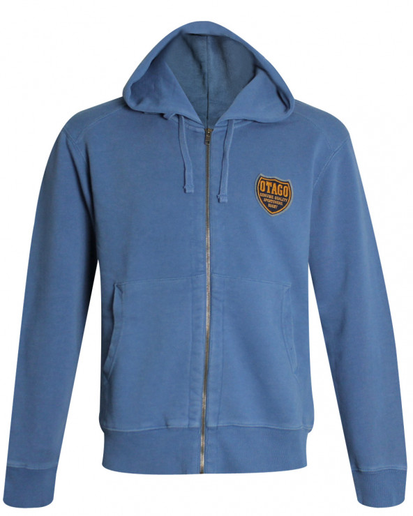 Sweat zip capuche 123 Otago rugby bleu jeans pour homme